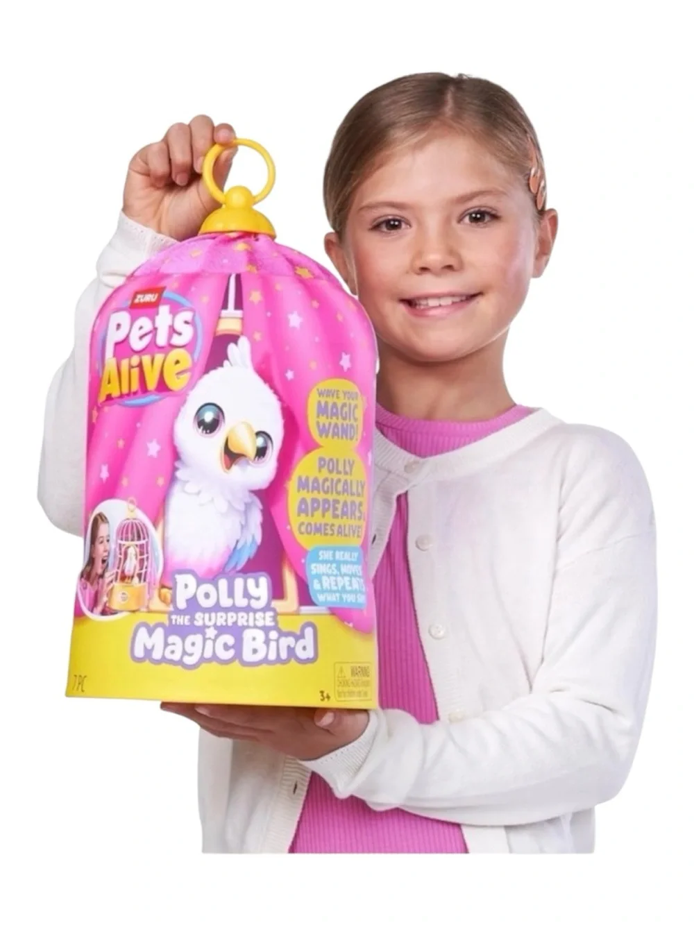 Pets Alive Polly the Surprise Magic Bird - Pink Interactive Toy